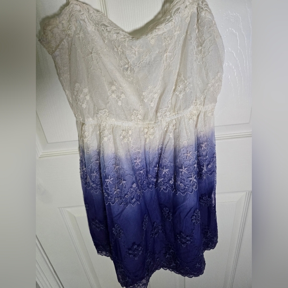Zara Trafaluc Ombre Boho Spaghetti Strap Dress Large - Picture 7 of 11